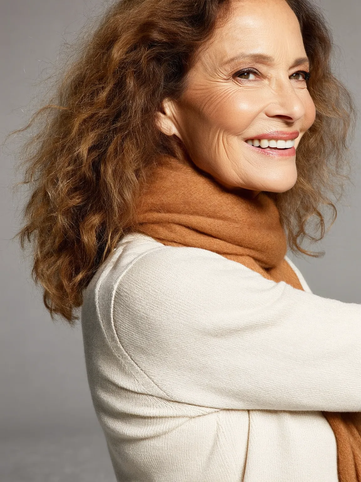 Natural Waves with Warm Cinnamon Brown Tones